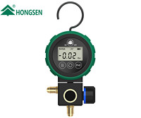 Hongsen HS-DVS60 HS-D480 acier inoxydable numérique HVAC vide manomètre réfrigérant manomètre ensemble avec collecteur de soupape