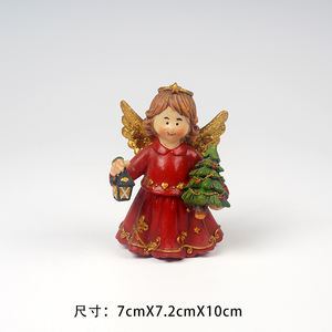 Resina ecológica de 12 pulgadas 3D ingeniosa Natividad religiosa Ángel <span class=keywords><strong>Gabriel</strong></span> estatua Sagrada Familia Navidad decoración del hogar regalo de negocios - Product Image 3
