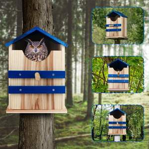 Большая деревянная коробка для совы - Product Image 5