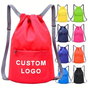 Custom Waterproof Polyester Fashion Outdoor Sports <b>Backpack</b> for Gym <b>Light</b>-<b>Weight</b> Foldable Zipper Closure Large Capacity Logo - Product Image 1
