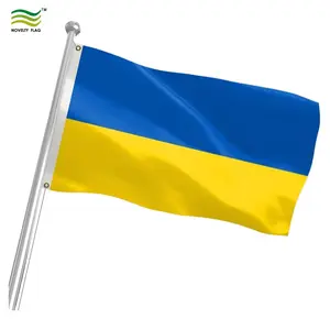 Готовый к отправке 100% тканый полиэстер украинский флаг 3x5 футов флаг Украины