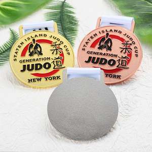 Souvenirs de New York, médailles de judo, logo personnalisé, médailles 3D en or, argent, bronze, arts martiaux, médailles en émail, métal, alliage de zinc, médailles de récompense sportives - Product Image 4