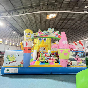 Parque de Trampolines Interior, Casa de Brinco Inflable de <span class=keywords><strong>Bob</strong></span> <span class=keywords><strong>Esponja</strong></span>, Topogon Inflable - Product Image 3