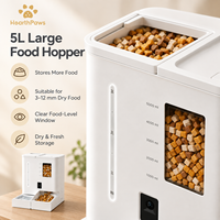 Distributeur de nourriture intelligent pour animaux de compagnie avec caméra HD 2K, vision nocturne, audio bidirectionnel, détection de mouvement et bol visible