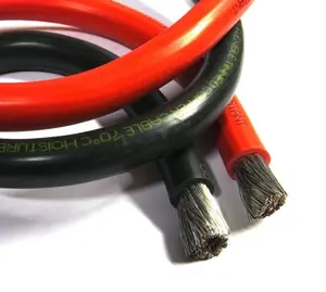 0 2 4 6 8 AWG cable de alimentación cable de batería Cable de silicona de cobre estañado flexible