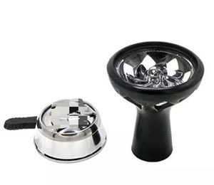 Support à charbon pour chicha en aluminium argenté, technique givrée, vente en gros, accessoire économique, produit phare - Product Image 1