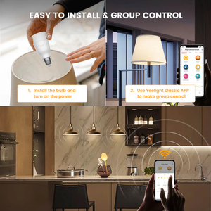 <span class=keywords><strong>Yeelight</strong></span> 8W <span class=keywords><strong>Smart</strong></span> LED Bulb W3 120V Luz blanca Plástico Mi Home App Compatible <span class=keywords><strong>Smart</strong></span> Home Product - Product Image 4