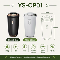 Diffuseur d'arômes portable en forme de tasse 10 ml, brumisateur ultrasonique en PP avec bouton tactile USB-C, faible bruit pour la maison et le bureau, logo personnalisé OEM