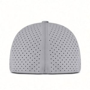 Gorra de Béisbol de Sarga de Algodón de 6 Paneles Sin Estructura con Cierre Ajustable y Orificio - Product Image 6