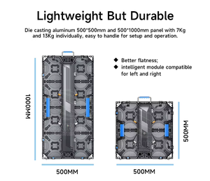 Sistema di Noleggio LED per Video Wall 500x500mm P2.6mm P2.9mm P3.9mm con Giunzione Senza Soluzione di Continuità per Interni/Esterni 4K HDR10+ IP65 - Product Image 3