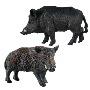 Modèle d'animal de simulation pour enfants Yxs, sanglier, cerf, cochon, plastique solide statique, main - Product Image 1