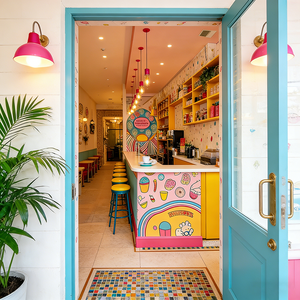 Scaffale espositivo a struttura verticale con linee d'arco, in stile rustico e accogliente, <span class=keywords><strong>per</strong></span> negozio di specialità - Product Image 6