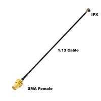 Câble coaxial ANNXIN UFL vers RP SMA femelle, cordon d'extension fin de 1,13 mm pour module IoT, antenne de drone FPV, vente en gros