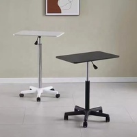 Table à roulettes mobile Bureau d'ordinateur de chevet Canapé d'ordinateur portable portable pouvant être surélevé et abaissé Bureau d'ordinateur