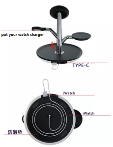 แท่นชาร์จไร้สายแบบแม่เหล็กตั้งโต๊ะ พร้อมลำโพงบลูทูธในตัว และที่วางโ<span class=keywords><strong>ท</strong></span>รศัพ<span class=keywords><strong>ท</strong></span>์มือ<span class=keywords><strong>ถือ</strong></span> 3 in 1 พร้อมสายชาร์จ - Product Image 5