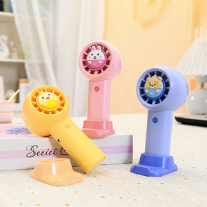 Portable Handheld <b>Fan</b> With Rechargeable Battery And Desk <b>Stand</b> For Outdoor Use - Product Image 1