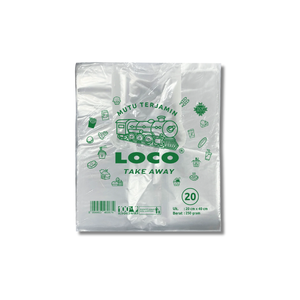 קופסת טייק אווי מפלסטיק של LOCO בגודל 20x40 ס\\\"מ מתאימה להובלת מזון טרי ובטוח עם חומרים איכותיים. - Product Image 1