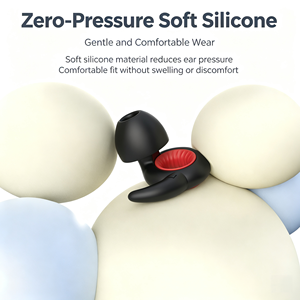 Bouchons d'oreilles réutilisables en silicone pour la <span class=keywords><strong>protection</strong></span> <span class=keywords><strong>auditive</strong></span>, réduction du bruit, avec étui étanche pour le sommeil, les voyages, les concerts, personnalisables - Product Image 5