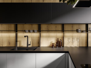 Modern MDF <b>Kitchen</b> Cabinet with Panel Design and Easy Clean Surface for Contemporary <b>Kitchen</b> Spaces - Product Image 4