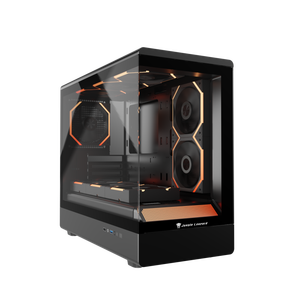 Jungle Leopard Desktop Gaming PC <b>Case</b> for Mid Tower MATX Tempered Glass Snap-Fit Design with Transwarp <b>Fan</b> - Product Image 6