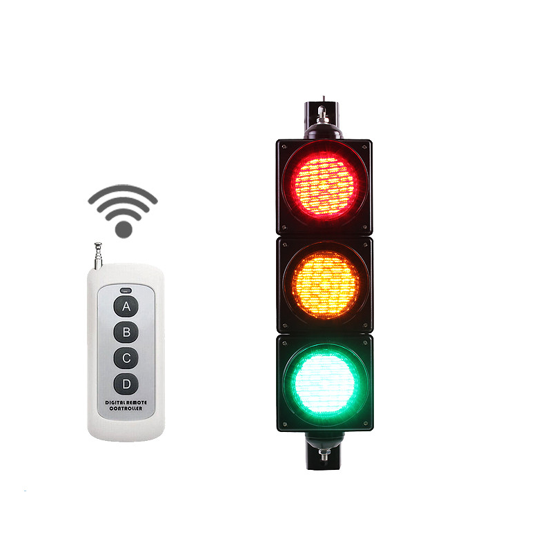 Беспроводной контроллер 3x100 мм, светодиодный светофор, красный, янтарный, зеленый светодиод, светофор, пульт дистанционного управления