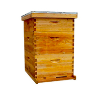 BAQIAN apiculture équipement usine approvisionnement cire enduit ruche 3 couches sapin en bois apiculture ruche abeille