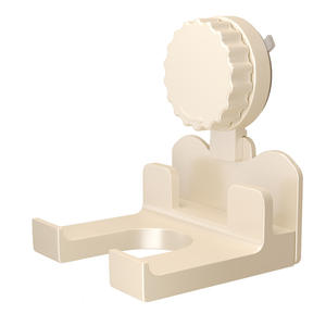 Support mural pour sèche-cheveux à ventouse, rangement de salle de bain, gris titane, durable, fixation d'angle - Product Image 3