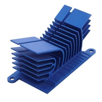 Radiateur de refroidissement pour transistor d'amplificateur de puissance, 50x50x17mm, en alliage d'aluminium anodisé Al6063, profilés d'aluminium découpés