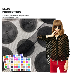 Liquidation d'usine vente de dentelle légère de marque de haute qualité 100% Polyester 80GSM tissu de filet de broderie de maille noire pour robe - Product Image 1