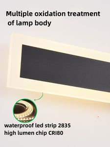 Водонепроницаемый настенный светильник с полосой, роскошные садовые настенные светильники, наружные внутренние светильники - Product Image 2