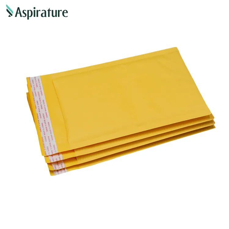 Sinh Thái Tổ Ong Sóng Kraft Air Poly Mailer Vận Chuyển Bao Bì Tùy Chỉnh Phân Hủy Sinh Học Giấy Độn Phong Bì Bong Bóng Đệm Túi