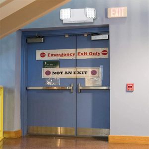 Adjustable Two-Head Commercial <b>Emergency</b> <b>Light</b> Fixtures for Listed Hardwired Exit <b>Lights</b> Business AC 120/277V (4 Pack) Plastic - Product Image 5