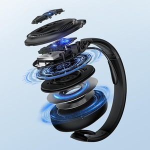 Casque sans fil supra-auriculaire FEABASK EH08 avec microphone, longue autonomie pour centre d'appels, bureau et entreprise - Product Image 2