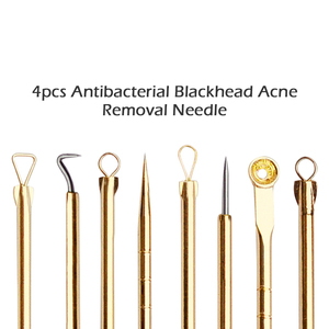 Kit de Herramientas LANBENA de Acero Inoxidable Dorado para Extraer Puntos Negros y Espinillas, Marca Privada - Product Image 2