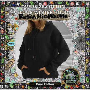 Women's Black Hooded <b>Sweatshirt</b> 100% Cotton Knitted Casual Solid Color With Pockets Regular Length Autumn Wear - Product Image 2