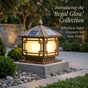 Lampada a Pilastro Solare in Alluminio <span class=keywords><strong>per</strong></span> <span class=keywords><strong>Esterni</strong></span> IP65 Impermeabile, LED da Giardino con Telecomando e Dimmerabile - Product Image 1