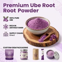 Poudre d'igname Ube de marque privée, soluble dans l'eau, poudre d'igname Ube biologique, prix de gros, poudre d'igname violette