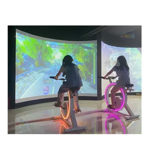 เกมกีฬาจักรยานแบบไดนามิกสำหรับการออกกำลังกายในร่มแบบเสมือนการรับรู้ AR แบบไดนามิก