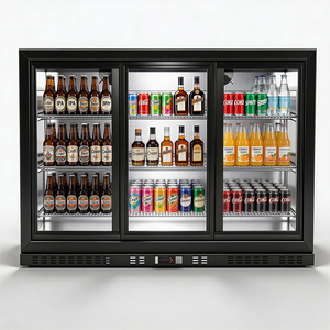 Refrigerador de Barra de 3 Puertas X-MING con Ahorro de Energía, Iluminación LED, Acero Inoxidable, Enfriador Comercial de Botellas de Cerveza con Certificación CE ETL - Product Image 1