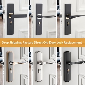 Modern and Simple Design Indoor Home <strong>Door</strong> <strong>Lock</strong> for <strong>Bathroom</strong> and Bedroom Wooden <strong>Doors</strong> with Aluminum Alloy Engineering <strong>Lock</strong> Handle - Product Image 3