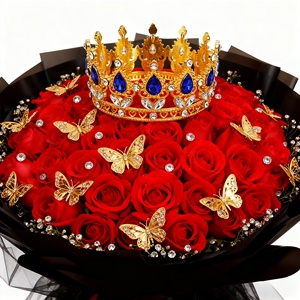 Couronne <span class=keywords><strong>de</strong></span> Mariée/Tiara <span class=keywords><strong>de</strong></span> Luxe Élégante en Alliage Plaqué Argent avec Strass Transparents et Cristaux pour Gâteau/<span class=keywords><strong>Fleur</strong></span> - Product Image 5