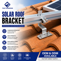 Support de fixation de panneau solaire en aluminium réglable pour toit en tuiles, accessoires du système de montage de panneaux photovoltaïques sur toit