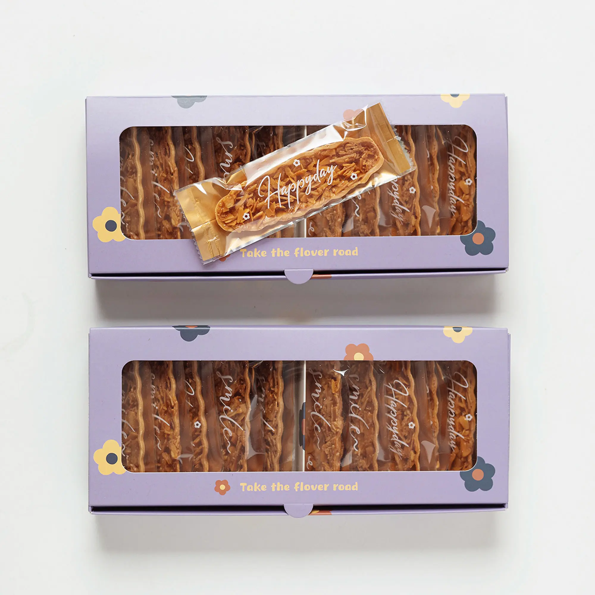 Temizle pencere şeffaf kek sandviç ile toptan şeffaf yiyecek kutusu kurabiye kutusu gıda temizle karton kutular