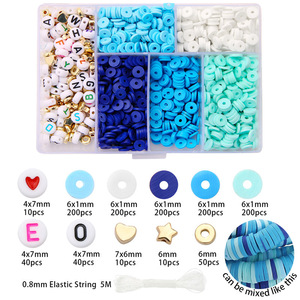<span class=keywords><strong>Kit</strong></span> de perles d'espacement en pâte polymère <span class=keywords><strong>pour</strong></span> la création de <span class=keywords><strong>bracelets</strong></span> faits main, breloques et bijoux DIY <span class=keywords><strong>pour</strong></span> enfants et adultes - Product Image 5