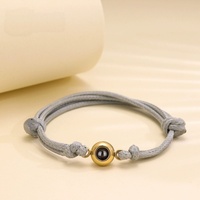 Bracelet de projection tressé coloré réglable, bracelet d'amitié assorti pour couple, bijoux unisexes pour hommes et femmes