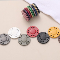 Fournitures de couture - Aimants invisibles magnétiques - Boutons de vêtements faits à la main en alliage de zinc (Noeud chinois/Grenouille)