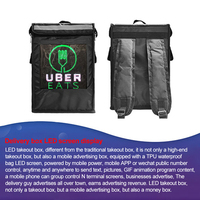 Esnek LED Reklam Ekranı Su Geçirmez Açık Hava Alışveriş Merkezi Paket Servis Kutusu Özelleştirilmiş Uzaktan İçerik Yönetimi