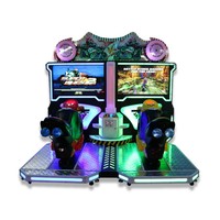Nouvelle machine de jeu d'arcade de course de moto pour deux joueurs, simulateur d'intérieur à monnayeur