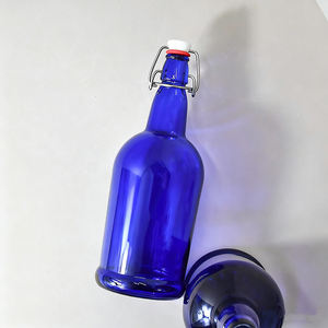 Venta al por mayor botellas de cerveza de vidrio vacías con tapa 1000ml de vidrio botellas de vino vacías Brandy whisky Vodka botella de vidrio - Product Image 2