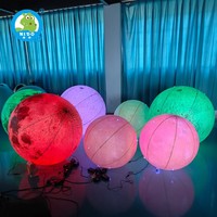 Univers lumineux LED publicité gonflables usine-vendu huit planètes modèle de terre pour la décoration d'activité commerciale, y compris le gaz